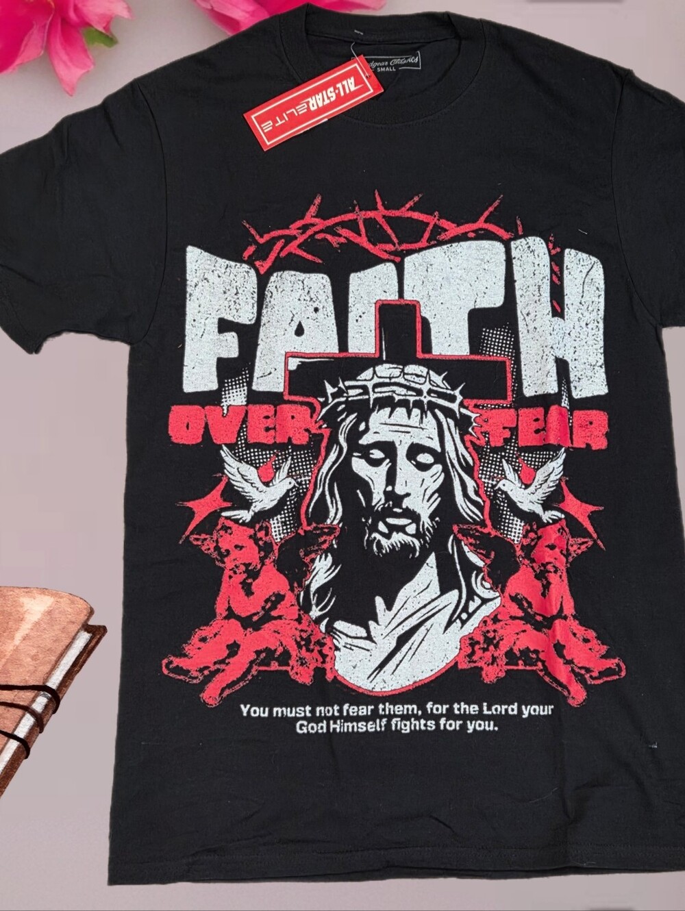 Graphic tee Path over fear celestial shirt Adults